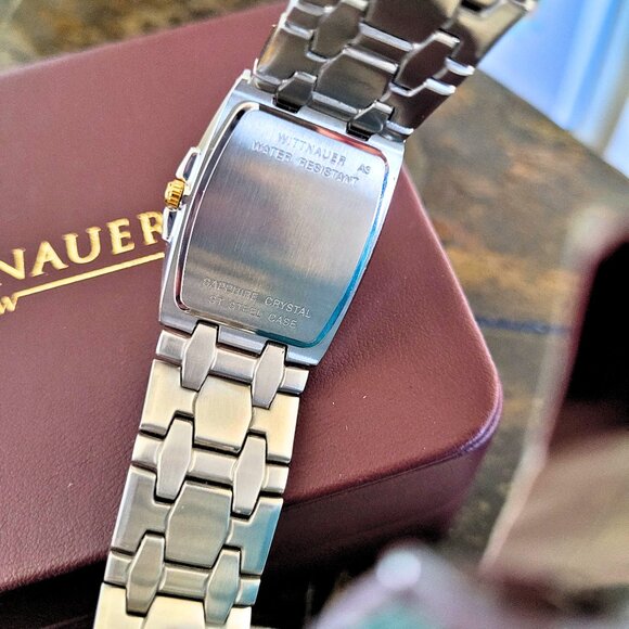 Wittnauer Unisex 12B10 Astor Swiss 2-Tone Dress Watch - Picture 3 of 7